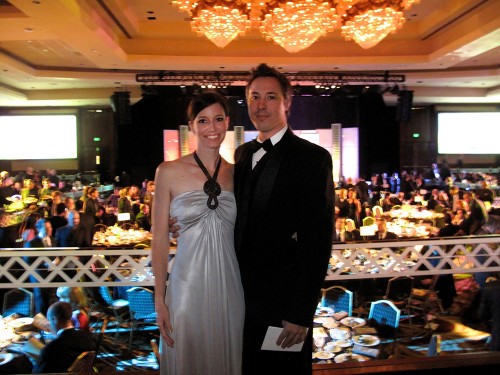 VES awards Deanne and I at the VES Awards